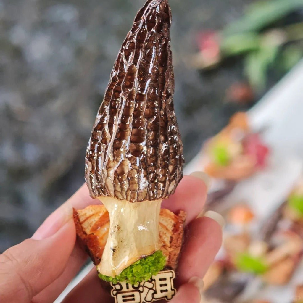 Handcrafted Real-Mushroom Fridge Magnets - Yunicrafts