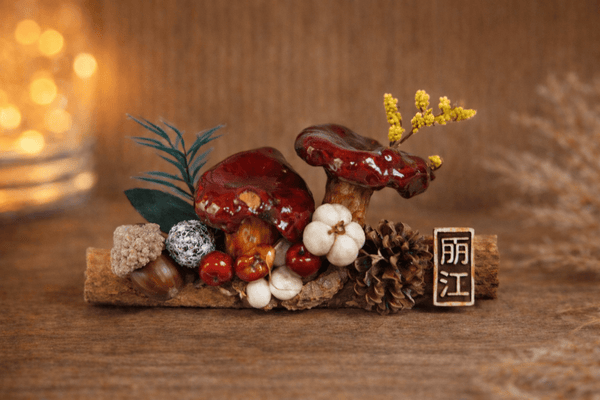 Handcrafted Real-Mushroom Fridge Magnets – Nature Preserved in Art Gift Idea
