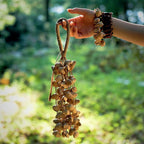 Seed Shaker | Handmade Chacha Oleander Seed Rope Hand Bell – Natural Rainforest Sound Decor - Yunicrafts