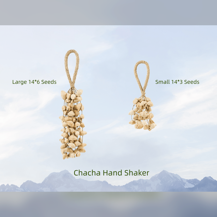 Seed Shaker | Handmade Chacha Oleander Seed Rope Hand Bell – Natural Rainforest Sound Decor - Yunicrafts