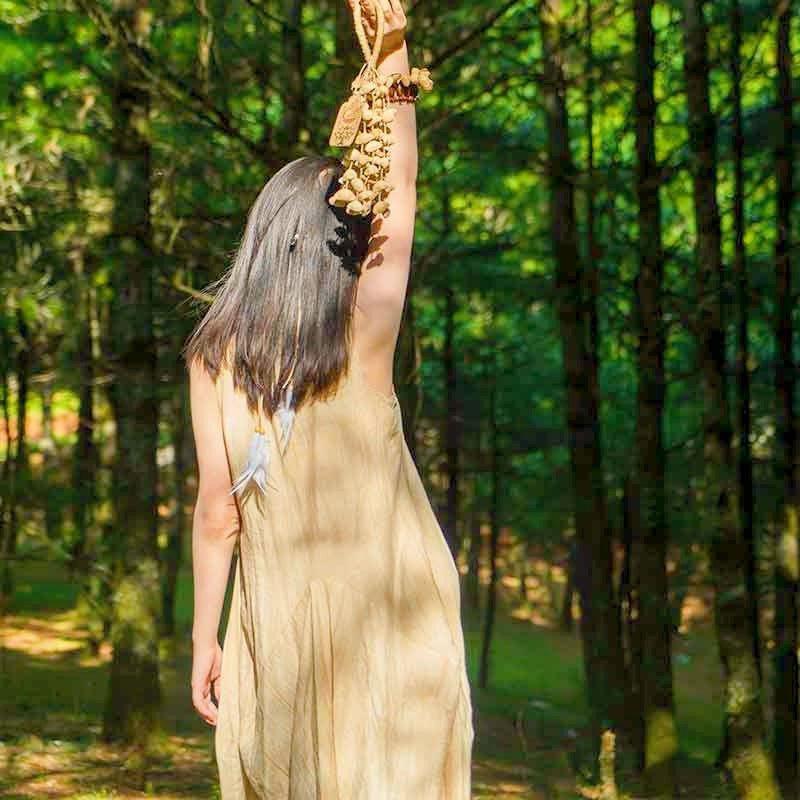 Seed Shaker | Handmade Chacha Oleander Seed Rope Hand Bell – Natural Rainforest Sound Decor - Yunicrafts