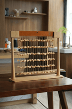 Handmade Chacha Oleander Seed Shell Bar Chime – Natural Rainforest Wind Instrument - Yunicrafts