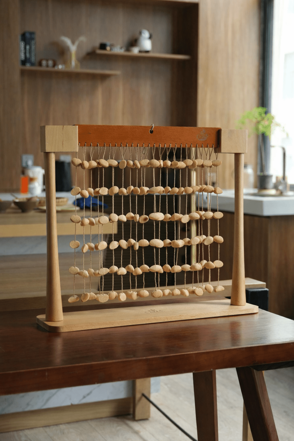 Handmade Chacha Oleander Seed Shell Bar Chime – Natural Rainforest Wind Instrument - Yunicrafts