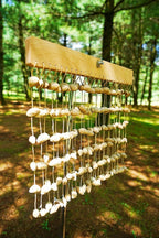 Handmade Chacha Oleander Seed Shell Bar Chime – Natural Rainforest Wind Instrument - Yunicrafts