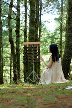 Handmade Juju Duckvine Seed Shell Bar Wind Chime – Natural Rainforest Sound - Yunicrafts