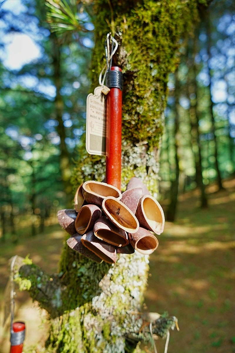 Handmade Juju Seed Pod Wooden Handle Shaker – Rainforest Natural Percussion - Yunicrafts
