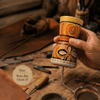 El Yapımı Boyalı Deri Gök Gürültüsü Davul - __Yunicrafts__