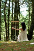 Handmade Pala Cardamom Seed Shell Bar Chime – Natural Rainforest Decor - Yunicrafts