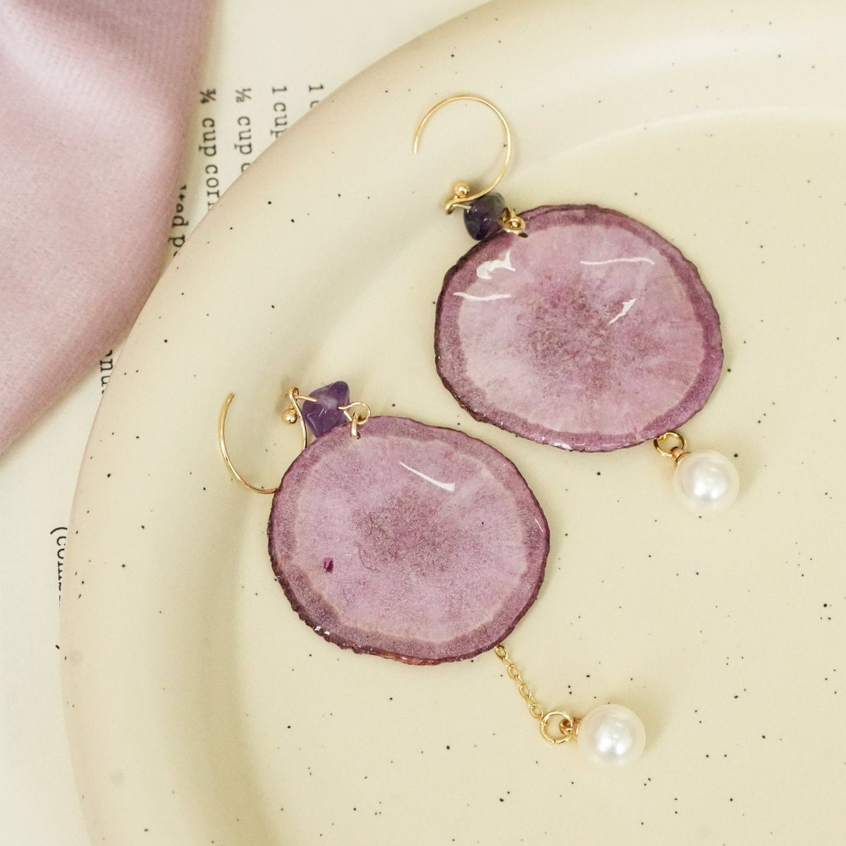 "Harvest Gem" Real Carrot＆Potato Earrings - Yunicrafts