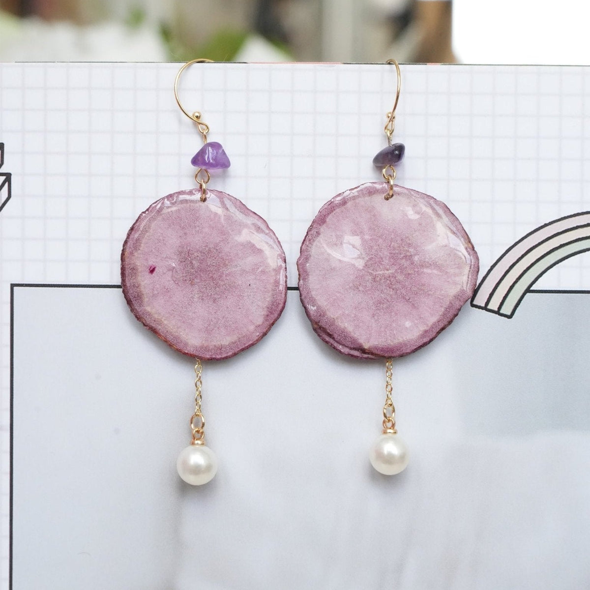 "Harvest Gem" Real Carrot＆Potato Earrings - Yunicrafts