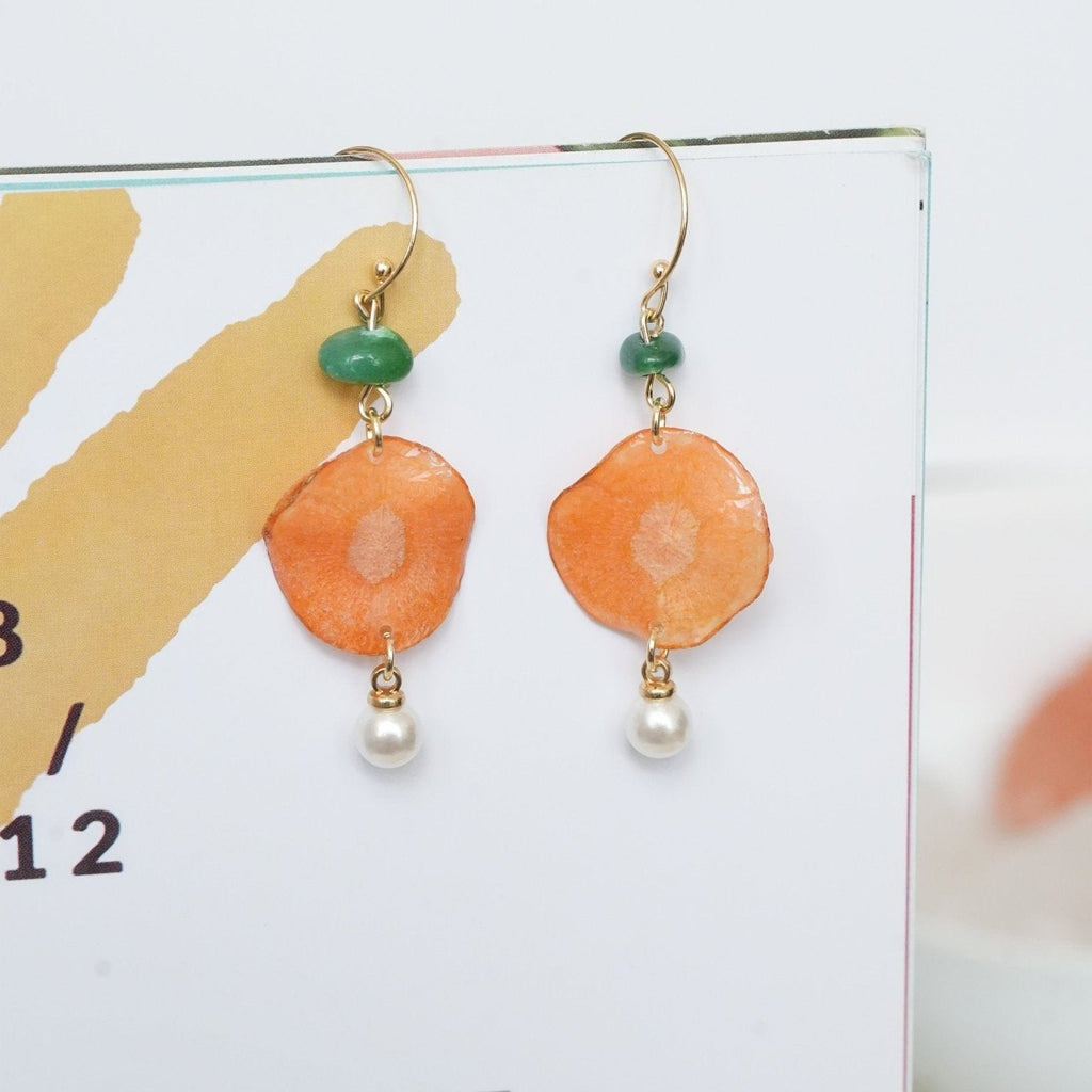 "Harvest Gem" Real Carrot＆Potato Earrings - Yunicrafts