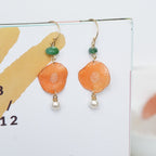 "Harvest Gem" Real Carrot＆Potato Earrings - Yunicrafts