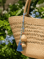 "Indigo Guardian" Tassel Seed Charm - Yunicrafts