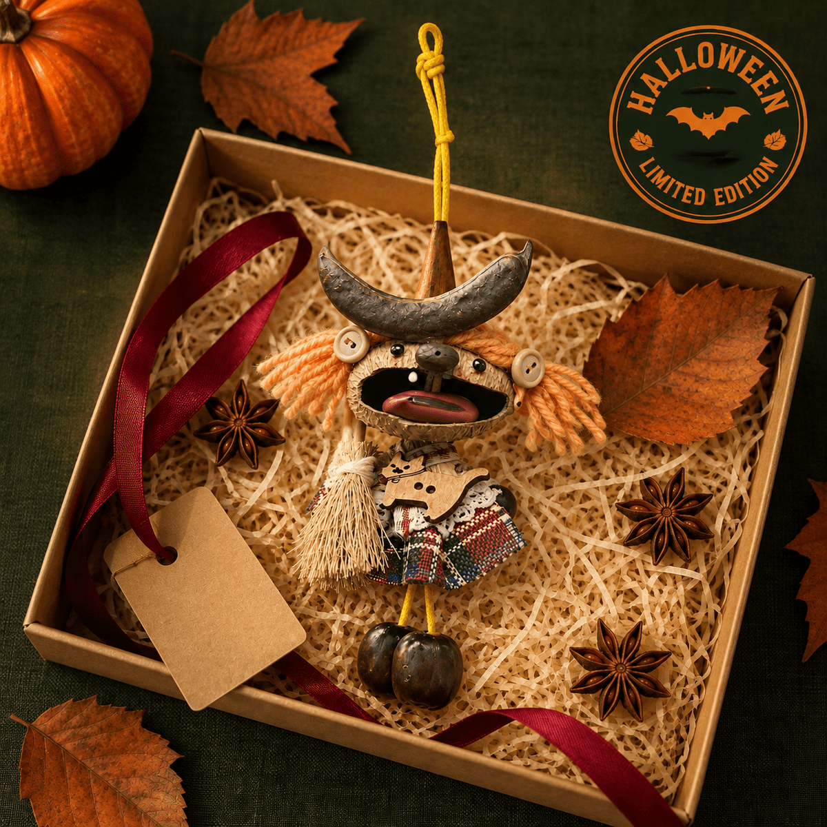 “Little Witch” Black Seed Doll — Main Style - Yunicrafts