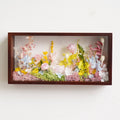 "The Landscape Garden" - Real Preserved Flower Shadow Box (Panoramic Desk Decor) - Yunicrafts