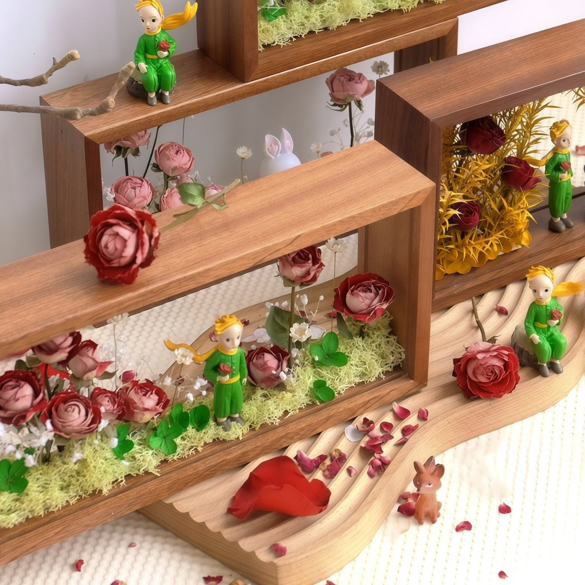 "My Unique Rose" Preserved Flower Shadow Box - Yunicrafts