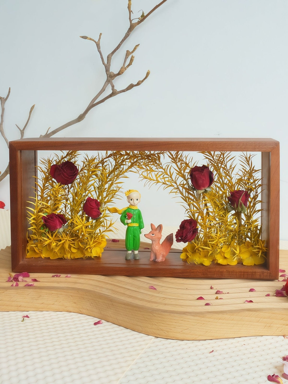 "My Unique Rose" Preserved Flower Shadow Box - Yunicrafts