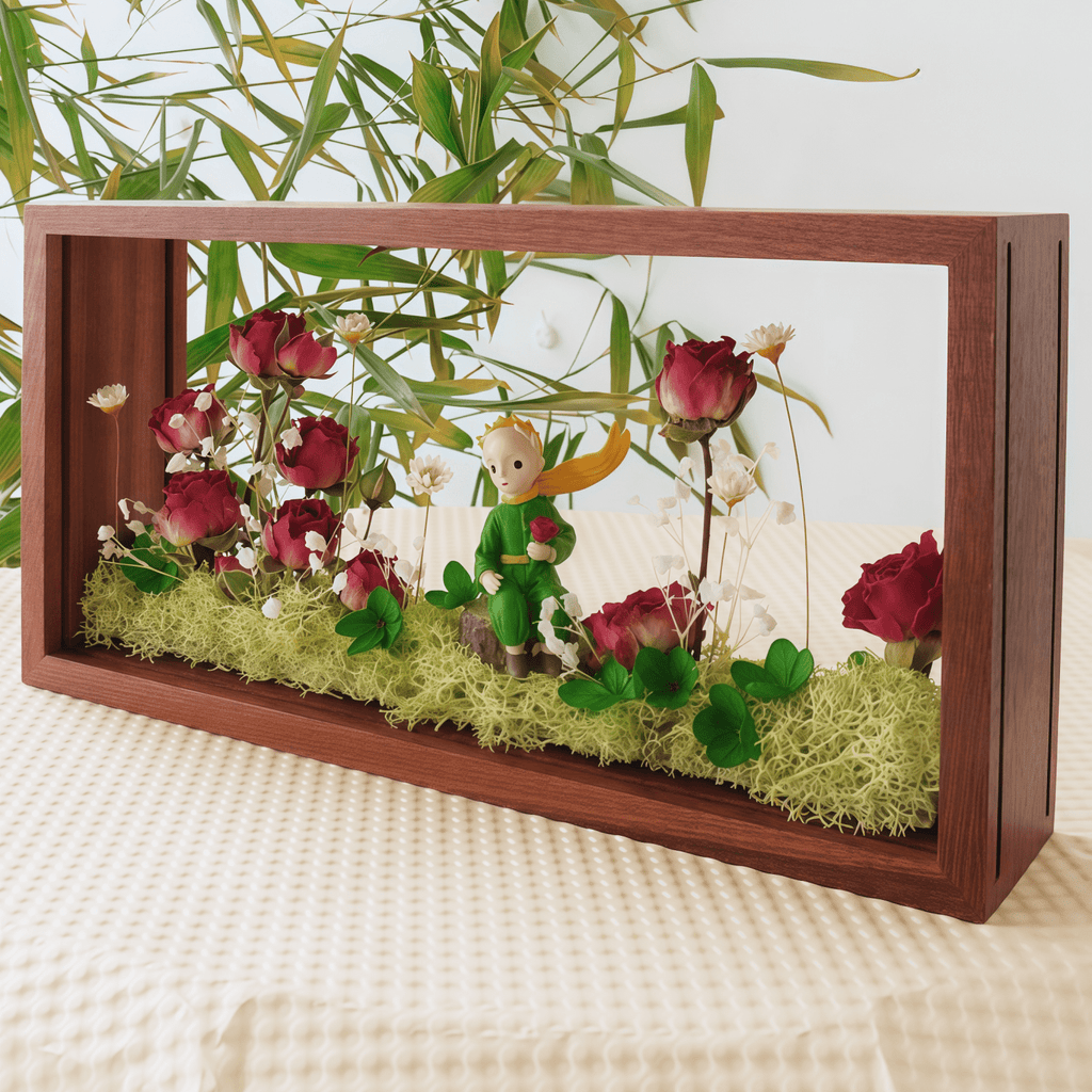 "My Unique Rose" Preserved Flower Shadow Box - Yunicrafts