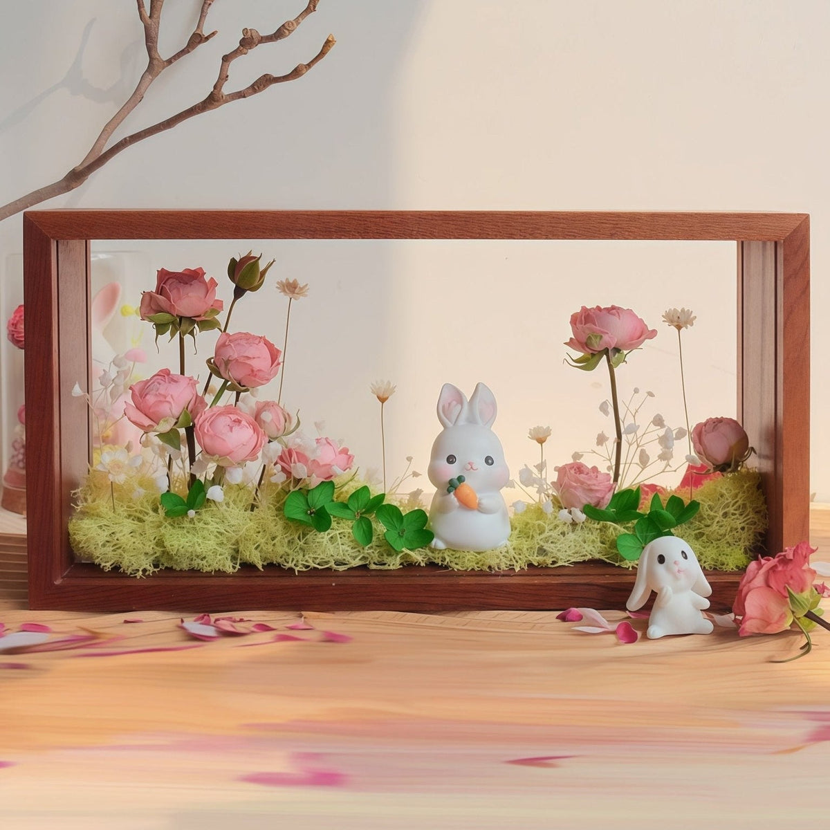 "My Unique Rose" Preserved Flower Shadow Box - Yunicrafts