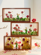 "My Unique Rose" - The Little Prince & Real Preserved Flower Shadow Box Art - Yunicrafts