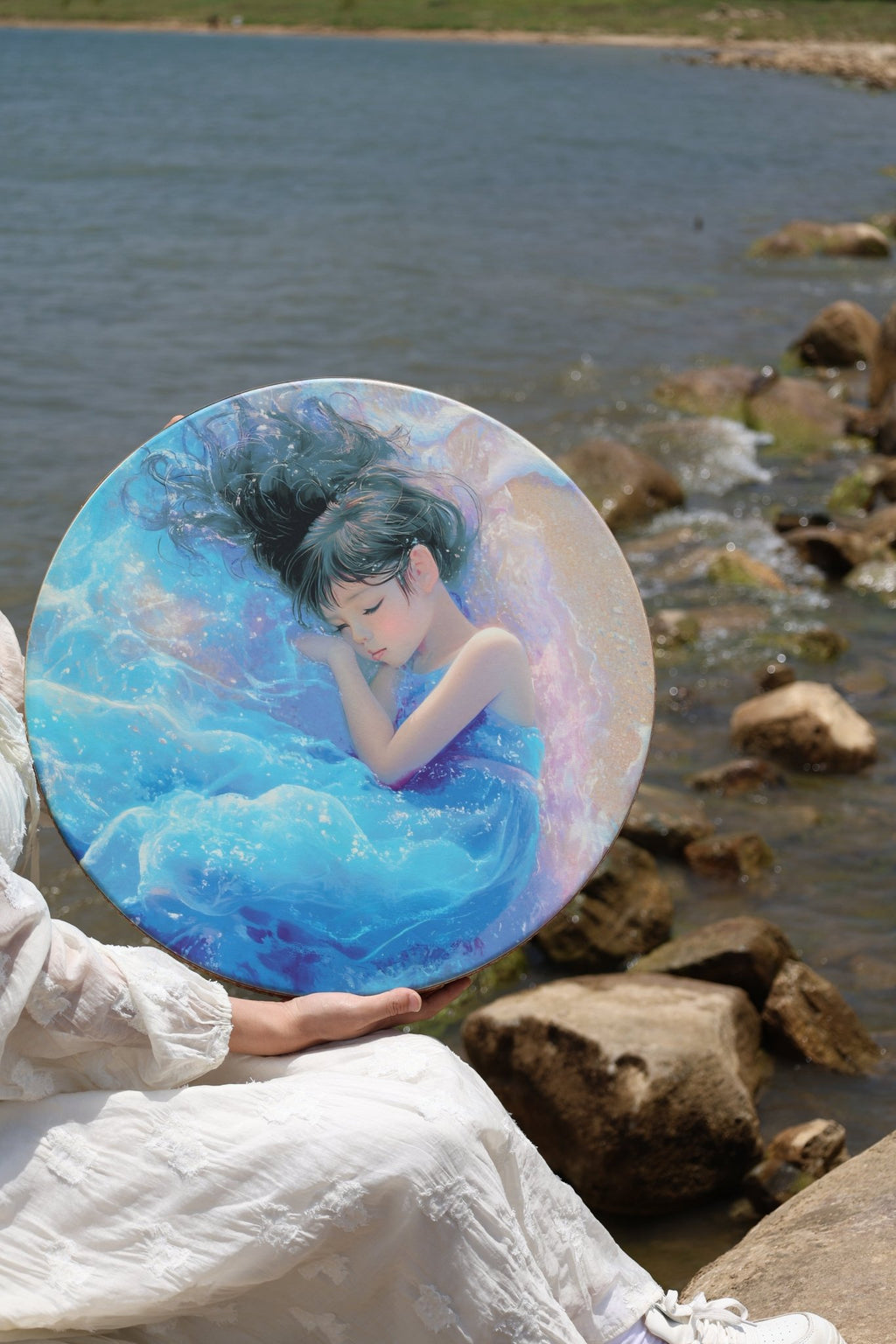 Ocean Drum – “Daughter of the Sea” Sound Healing Instrument for ASMR & Meditation - Yunicrafts