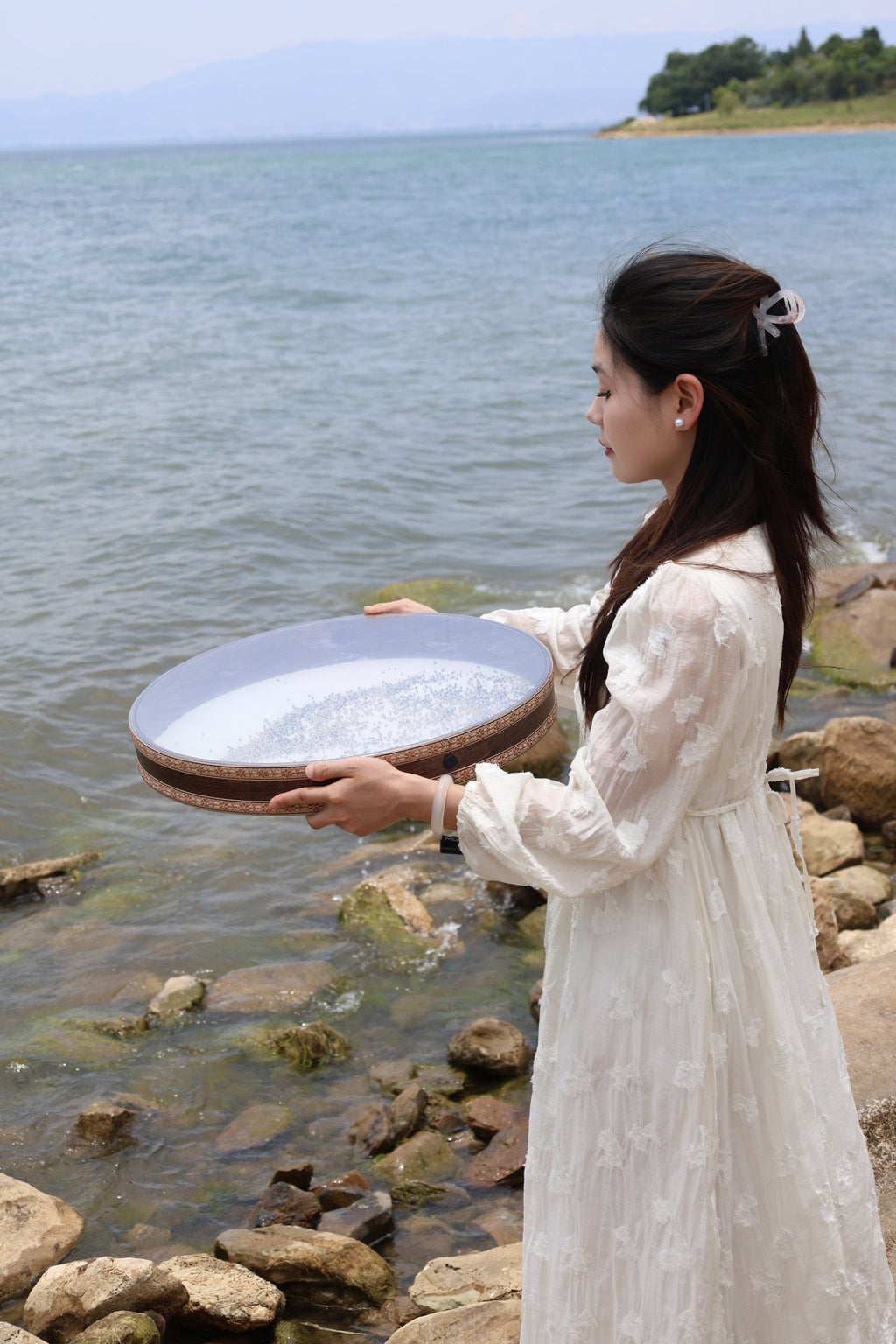 Ocean Drum – “Daughter of the Sea” Sound Healing Instrument for ASMR & Meditation - Yunicrafts