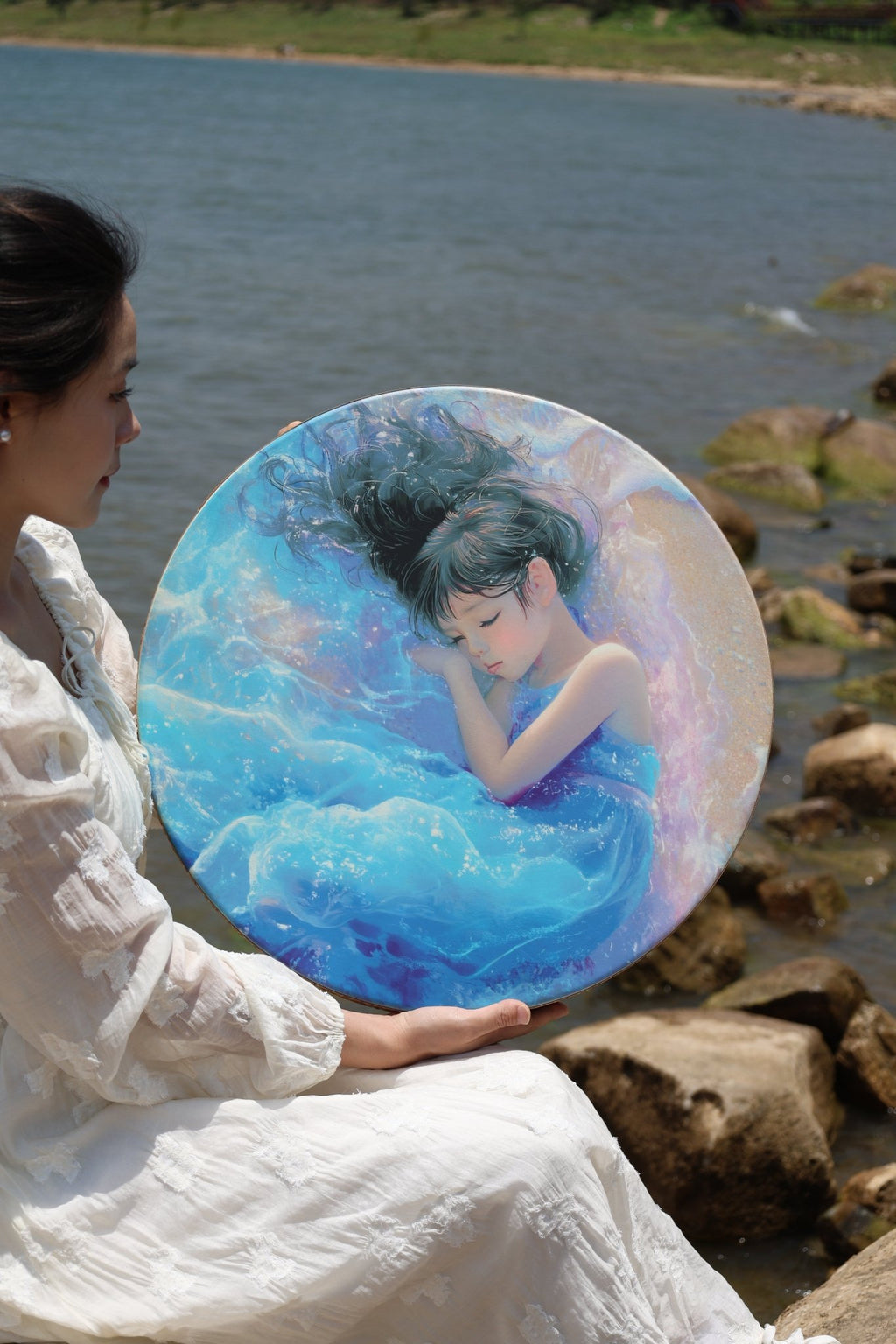 Ocean Drum – “Daughter of the Sea” Sound Healing Instrument for ASMR & Meditation - Yunicrafts