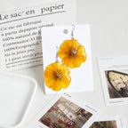 Orange & Yellow Daisy Resin Earrings - Yunicrafts