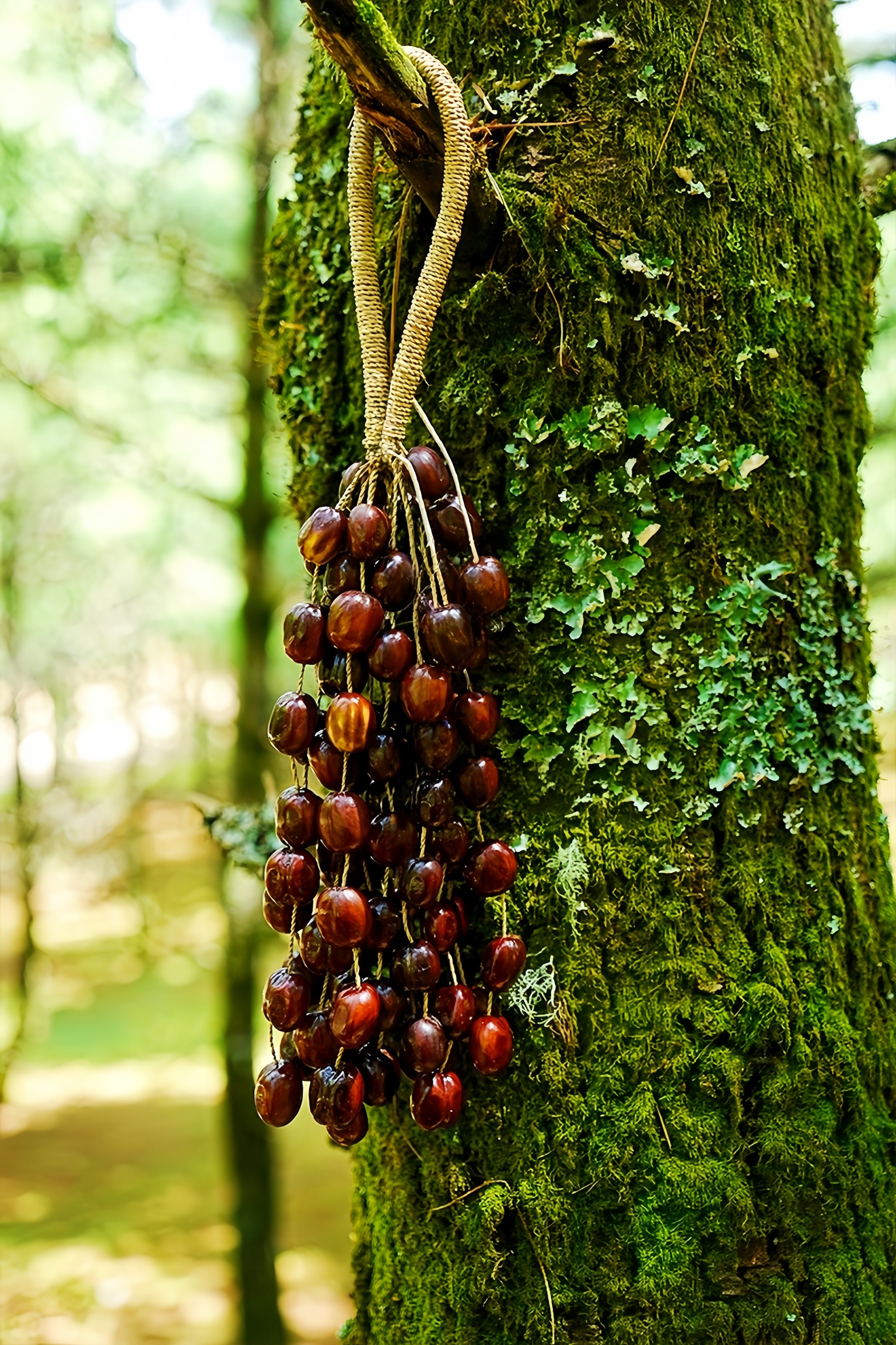 Handmade Pala Cardamom Seed Shell Hand Bell – Natural Rainforest Sound Decor