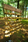 Handmade Panji Black Fruit Seed Shell Bar Wind Chime – Rainforest Sound Decor