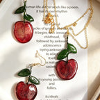 Pendant Necklace | Fruit Slice Botanical Resin Jewelry - Yunicrafts