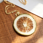 Pendant Necklace | Fruit Slice Botanical Resin Jewelry - Yunicrafts