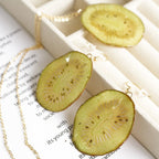 Pendant Necklace | Fruit Slice Botanical Resin Jewelry - Yunicrafts
