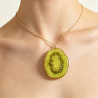 Pendant Necklace | Fruit Slice Botanical Resin Jewelry - Yunicrafts