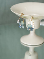 "Raindrop Waltz" Hydrangea Earrings - Yunicrafts