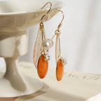 Real Alstroemeria Petal Earrings - "Fairy Wings" Translucent Floral Jewelry - Yunicrafts