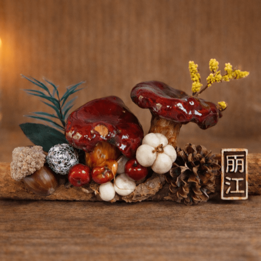 Handcrafted Real - Mushroom Fridge Magnets – Nature Preserved in Art Gift Idea - Yunicrafts