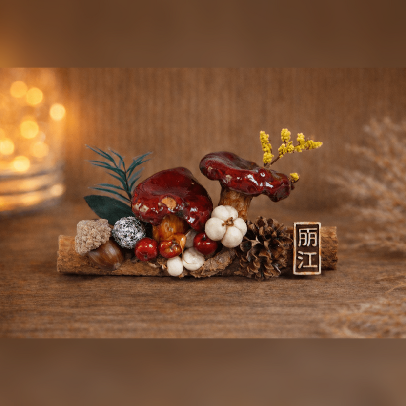 Handcrafted Real - Mushroom Fridge Magnets – Nature Preserved in Art Gift Idea - Yunicrafts