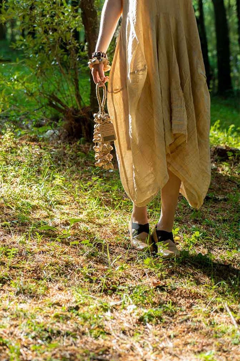 Seed Shaker | Handmade Chacha Oleander Seed Rope Hand Bell – Natural Rainforest Sound Decor - Yunicrafts