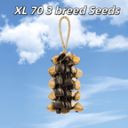 Seed Shaker | Handmade Entada, Pala Cardamom & Chacha Oleander Seed Shell Hand Bell– Natural Rainforest Sound - Yunicrafts