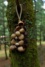 Seed Shaker | Handmade Entada, Pala Cardamom & Chacha Oleander Seed Shell Hand Bell– Natural Rainforest Sound - Yunicrafts