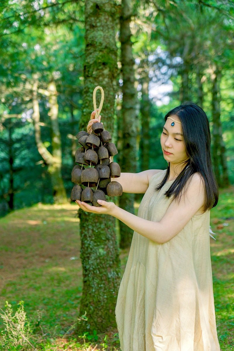 Seed Shaker | Handmade Salin Water Bellwood Seed Shell Hand Bell – Natural Rainforest Decor - Yunicrafts
