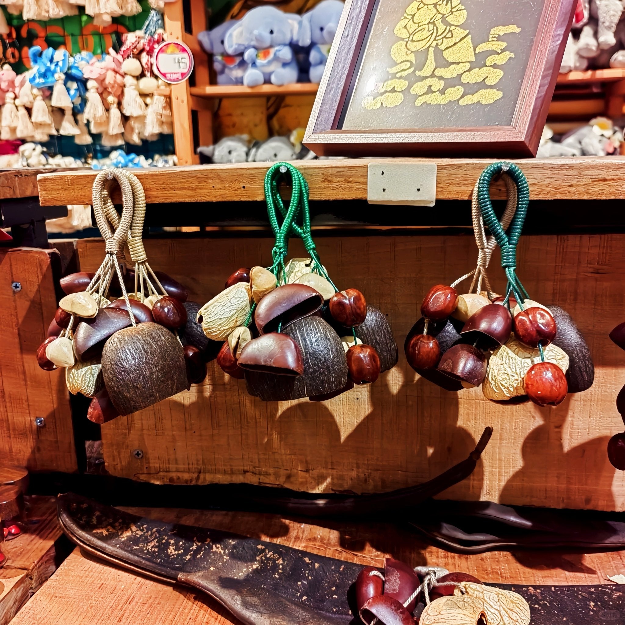 Seed Shaker | Handmade Tropical Rainforest Seed Pod Shaker with Rope Handle – Natural Shell Decor - Yunicrafts