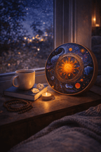 "Star Galaxy" Handcrafted Bamboo Stream Drum (25cm) – Cosmic Natural Wood Water Drum for Deep Meditation & Sound Healing - Yunicrafts