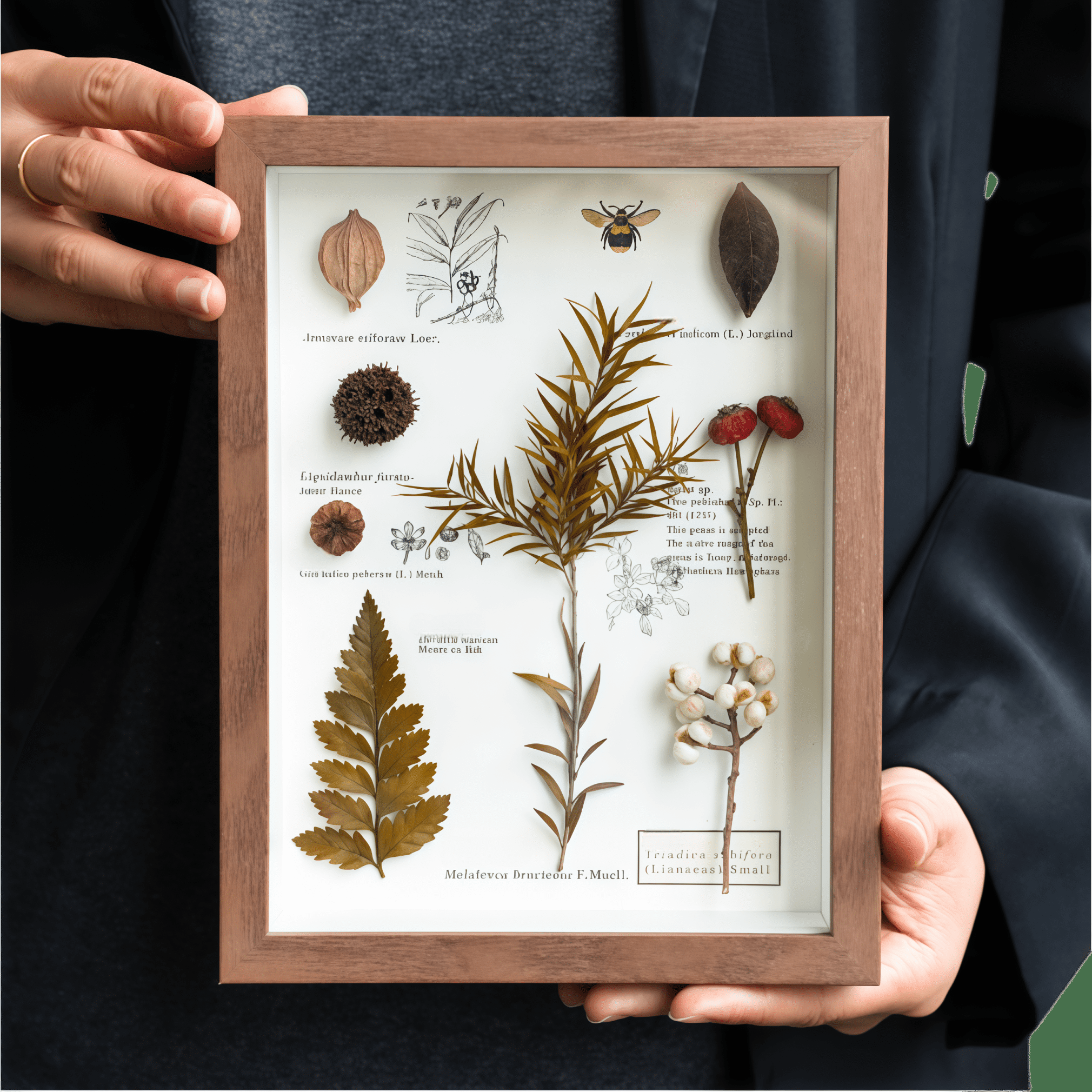 "The Botanist's Journal" Pressed Flower Art Frame - Yunicrafts