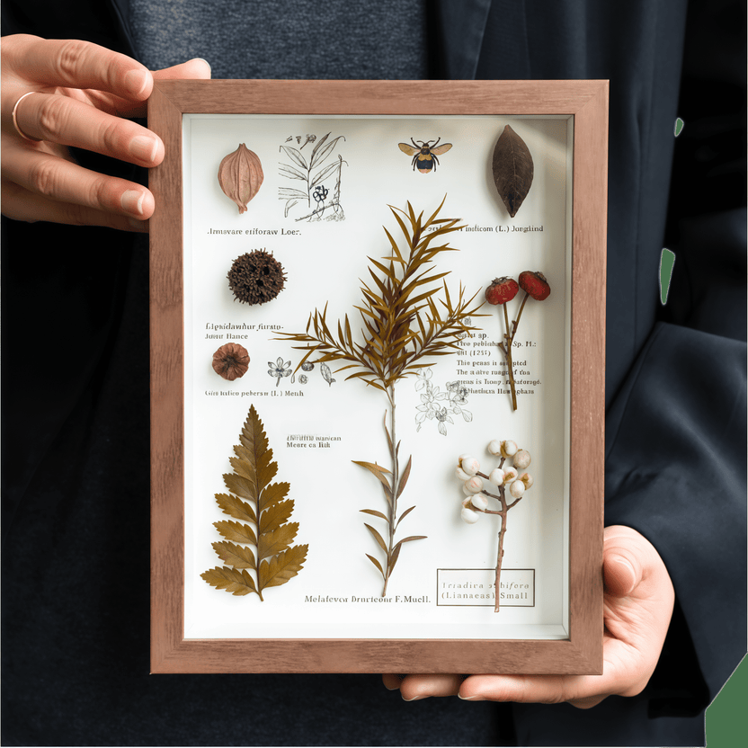 "The Botanist's Journal" Pressed Flower Art Frame - Yunicrafts