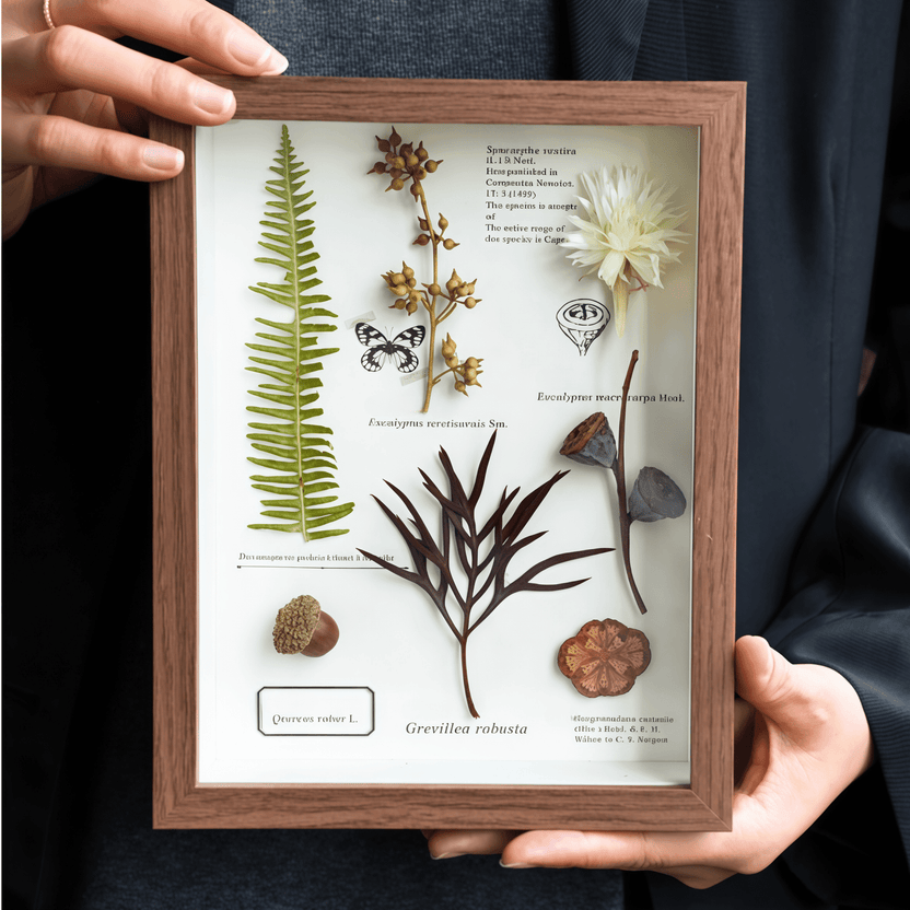 "The Botanist's Journal" Pressed Flower Art Frame - Yunicrafts