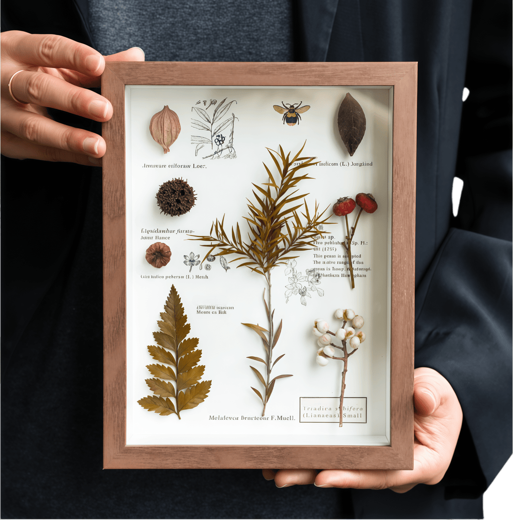 "The Botanist’s Journal" - Real Pressed Flower & Foliage Art Frames (4 Themes) - Yunicrafts