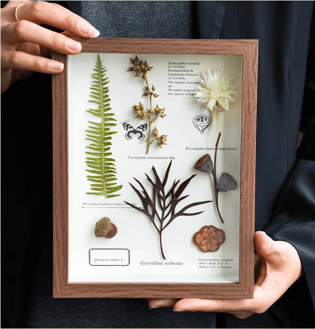 "The Botanist’s Journal" - Real Pressed Flower & Foliage Art Frames (4 Themes) - Yunicrafts