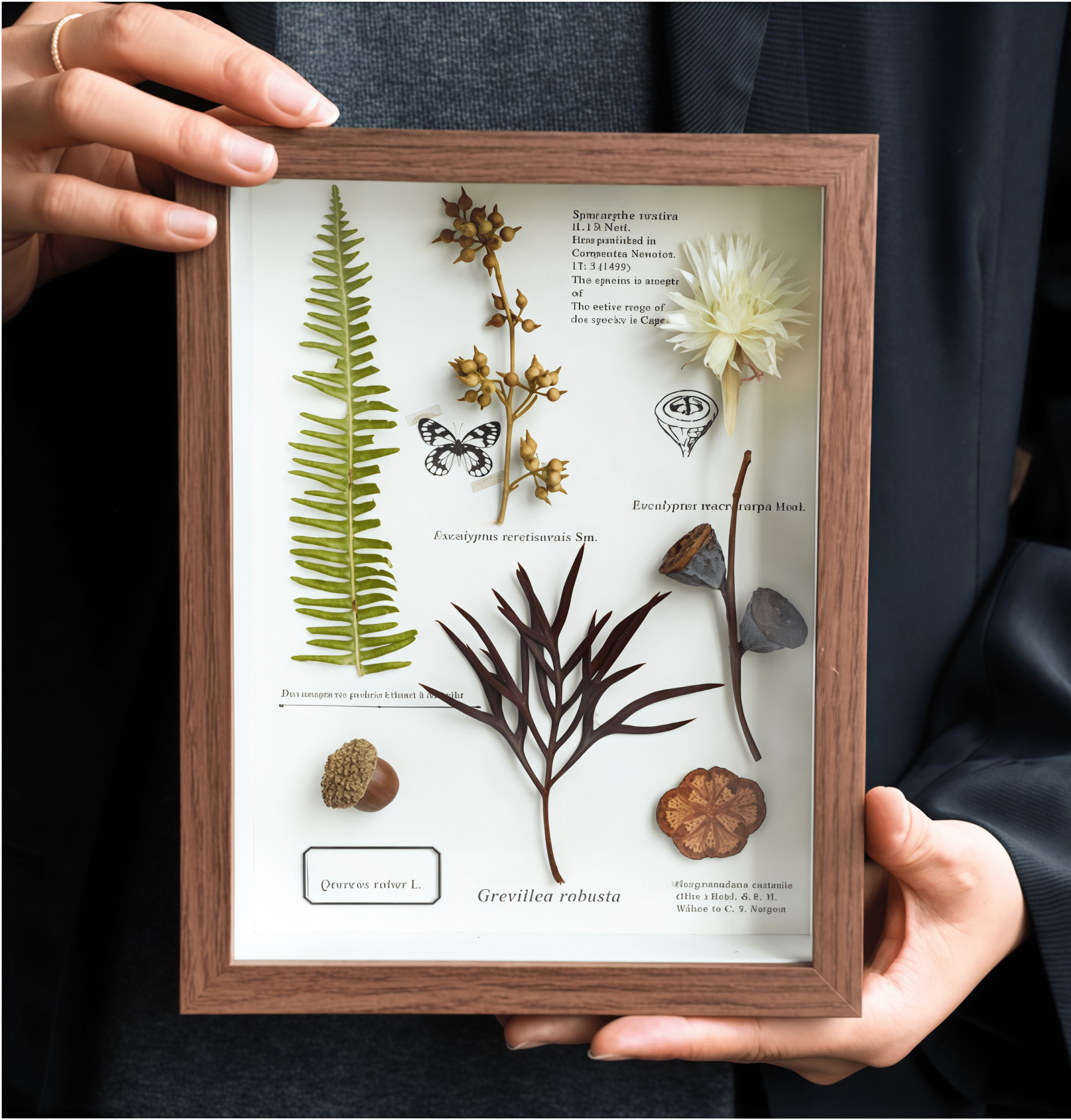 "The Botanist’s Journal" - Real Pressed Flower & Foliage Art Frames (4 Themes) - Yunicrafts